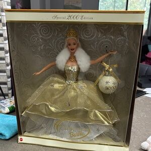 Barbie Celebration Doll in Gold and White